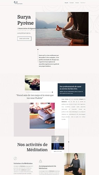 Conception Site Web Méditation Conception Site Web Méditation